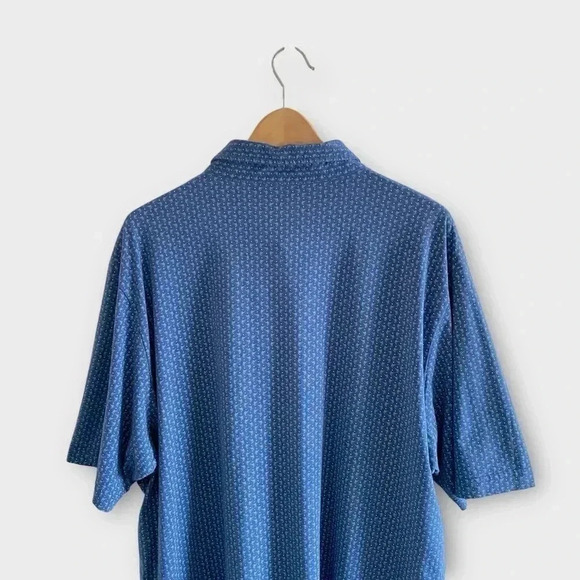 PETER MILLAR 100% Pima Cotton Blue Polo Shirt Sz XXL - Picture 6 of 7